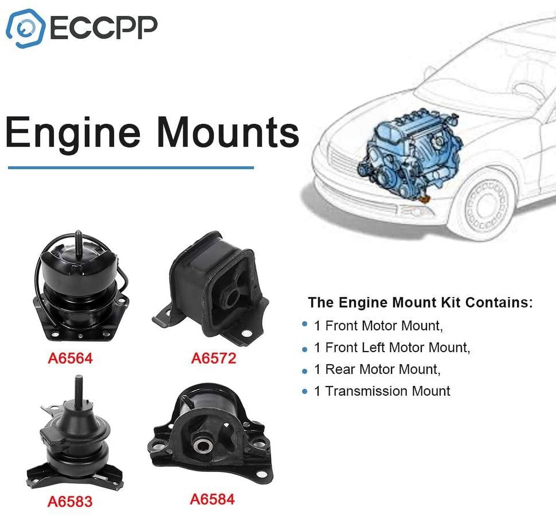 ECCPP Engine Mount Fit for Honda for Accord 1998-2002 2.3L Engine Motor Set of 4 Trans Mount