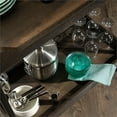 thumbnail image 2 of Sauder North Avenue Metal Framed Wood Serving and Bar Cart, Smoked Oak Finish, 2 of 8