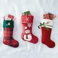 thumbnail image 3 of Personalization Mall Candy Cane Snowman Embroidered Christmas Stockings, 3 of 3