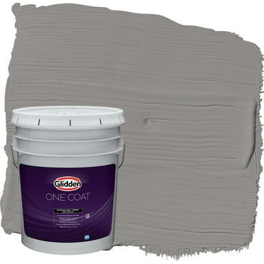Glidden One Coat Exterior Paint and Primer, Antique Silver / Gray, 5 Gallons, Satin