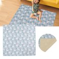 thumbnail image 6 of FitBest Extra Large Padded Play Mat Blue Reversible Foldable Waterproof Baby Crawling Mat For Infant, 6 of 11