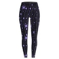 thumbnail image 4 of Clearance!FUNUONY Leggings with Pockets for Women's Sequin Printed Fashionable Slimming Bottom Pants Thermal Leggings for Women Workout Leggings for Women Yoga Pants Women Purple L, 4 of 4