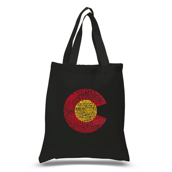 LA Pop Art Small Word Art Tote Bag - Colorado