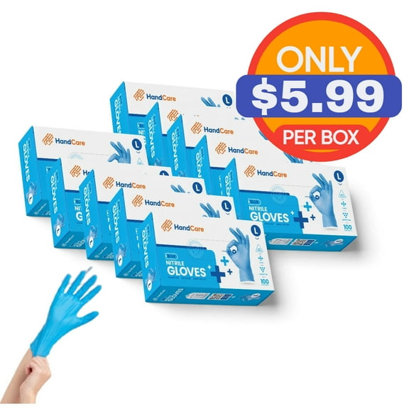 Blue Nitrile Gloves - Exam Grade, Powder Free (4 Mil) Small