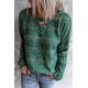 thumbnail image 2 of ABPHQTO Suéter de mujer verde entrecruzado Keyhole Fuzzy, 2 of 5