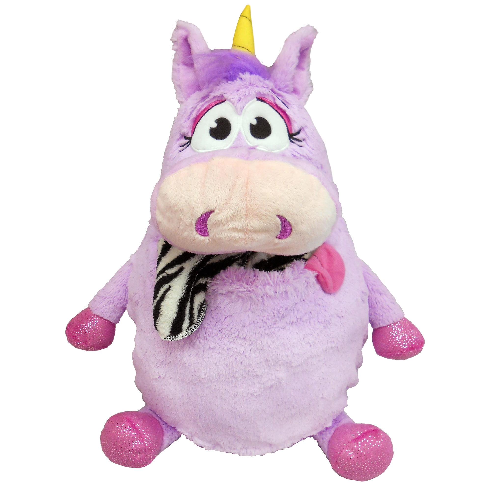 Tummy Stuffers: Unicorn - Purple - Storage Plush, Holds Items-Blankets-Toys Inside, Stuff-Store-Play, Kids Soft Magical Character Companion, Huggable