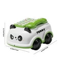 thumbnail image 3 of SPOORYYO Interactive Early Education Toy Car for Toddlers - Music, Storytelling, Lights, Buttons - Encourages Walking and Motor Skills - Green, 3 of 6