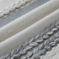 thumbnail image 4 of Unique Bargains Striped Decorative Throw Pillow Covers Pack of 1 Grey 18" x 18", 4 of 7