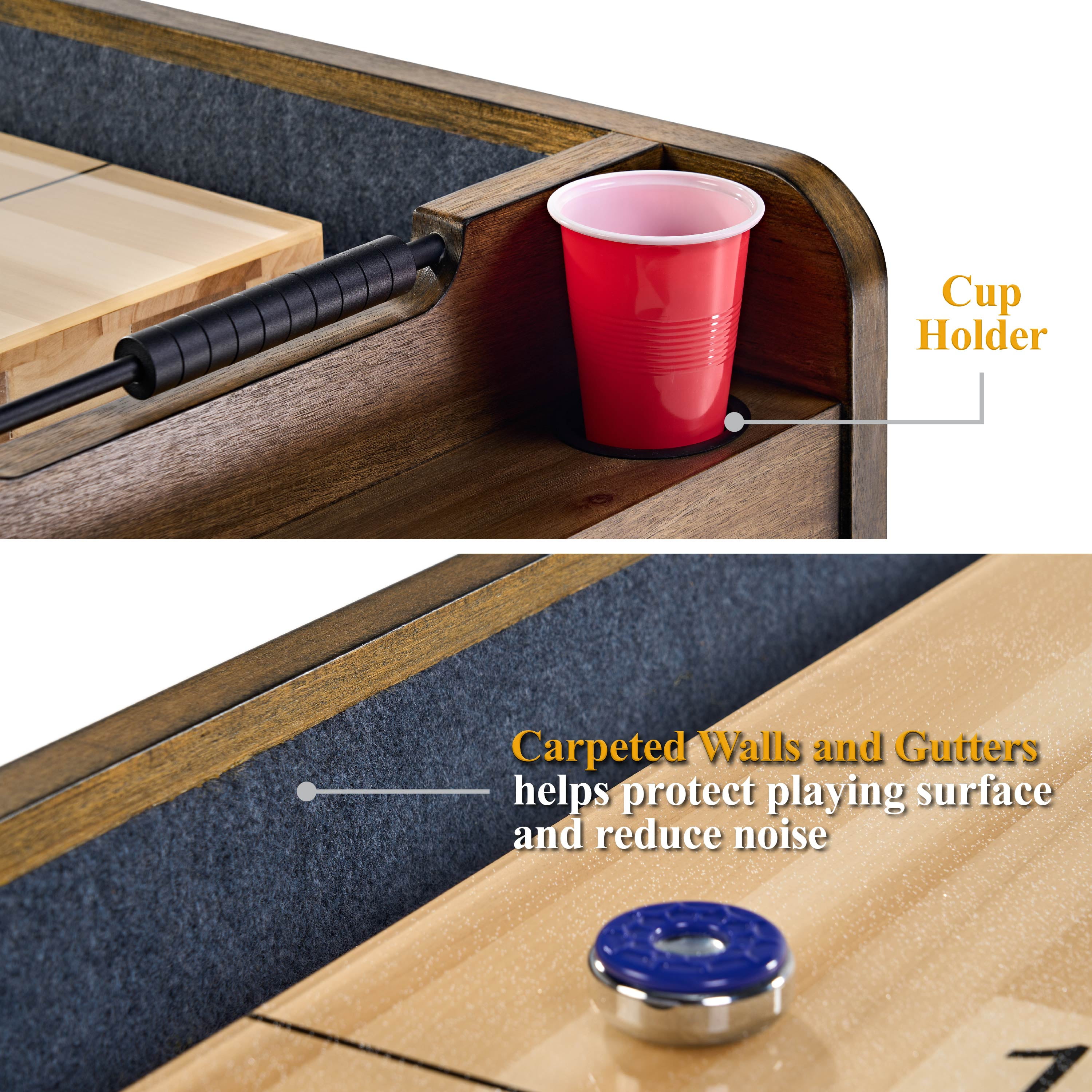 12 ft. Coventry Shuffleboard Table, Includes Accessories by Barrington Billiards