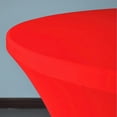 thumbnail image 6 of Gowinex Red 5 ft. Round Spandex Tablecloth Fitted Table Cover, 6 of 7