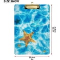 thumbnail image 2 of FMSHPON Starfish Wave Clipboard Hardboard Wood Nursing Clip Board and Pull for Standard A4 Letter 13x9 inches, 2 of 7