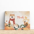 thumbnail image 3 of Happy Thanksgiving Shiba Inu with Turkey Pumpkins Autumn Vibes Horizontal Matte Canvas Poster Shibas Dog Lovers Gifts Idea Wall Art Home Decor - 12018, 3 of 5