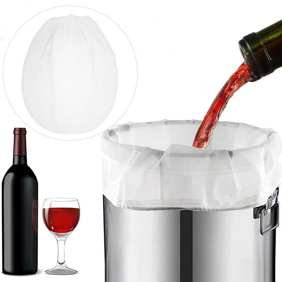 TEHAUX 10Pcs Paint Coating Filter Bag for Filtration with Drawstring and Residue Preservation 13.8x13.8x0.04In