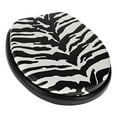 Ginsey Round Soft Cushion Decorative Toilet Seat, Zebra
