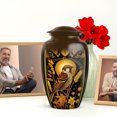 thumbnail image 6 of JAGASY Sparrow Urn for Human Ashes Men & Women, 10 Inch Adult Large Urns for Brother, Set of 4 Small Brown Urn for Dad Cremation 3 Inch, Large Decorative Urns for Mom, 6 of 7