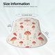 thumbnail image 3 of Balery Flat Mushrooms Sombreros para el sol para hombre y mujer, sombrero de pescador con UPF 50+, 3 of 6