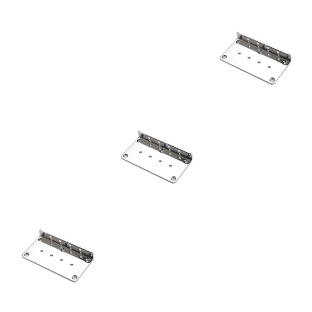 Placa base de guitarra Eigraketly Universal de Metal para bajo 4 cuerdas Plata