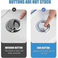 thumbnail image 2 of Toilet Push Button Flush Replacement, Dual Toilet Flush Button Round Head Toilet Flush Button Replacement Accessories For Bathroom Toilet Water Tank, 2 of 5