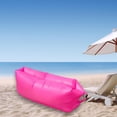 thumbnail image 1 of Tumbona inflable de aire, silla de playa, sofá inflable de poliéster para acampar, saco de dormir para festivales, viajes, jardín al aire libre, 1 of 8