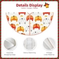 thumbnail image 4 of Kdxio Cute Fox with Heart Print Christmas Tree Skirt Christmas Xmas Tree Skirts Mat for New Year Holiday Christmas Party Decorations-48", 4 of 7