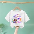 thumbnail image 3 of Camiseta de cumpleaños de casas de muñecas Gabbys, camiseta con número para niños, camisetas de manga corta para niños, Tops con estampado de dibujos animados, ropa para niños pequeños, 3 of 5