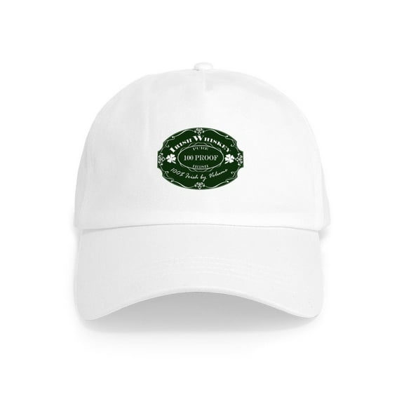CafePress - Irish Whiskey Cap - Adjustable 100% Brushed Unisex Casual Cotton Baseball Cap, Beige, 1