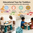 thumbnail image 6 of Yuyongr Activity Center for Baby, Infant Toddler Musical Learning Activity Table Interactive Toys With Lights And Music For 18M+ Boys Girls Preschool Gifts,Green, 6 of 9