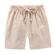 thumbnail image 4 of Odeerbi 2-10 Años Niños Niñas 3 Pcs Verano Algodón Lino Pantalones Cortos Entrenamiento Deportivos Cortos Lindo Color Sólido Pantalones Cortos Suaves Respirables, 4 of 9