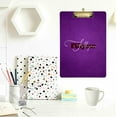 thumbnail image 4 of FMSHPON Eggplant Purple Clipboard Hardboard Wood Nursing Clip Board and Pull for Standard A4 Letter 13x9 inches, 4 of 7