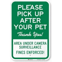 Safety Sign 8x12 DogPoopSigns Please Pick Up After Your Pet Thank You! Wall Art Warning Caution Tin Signs Metal Road Yard Decor