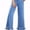 Dusk Blue, variant on Jeans for Women High Waisted Wide Leg Jeans with Ruffle Hem Trendy Stretchy Denim Loose Pants Straight Leg (Plus Sizes Available)
