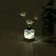 thumbnail image 5 of LED Madera Bola Soporte Exhibición Base 6x6x2cm Cálida Luz Cuadrado USB Interruptor para Cristal Bola Piedra Paquete de 2 Unique Bargains pedestales de exhibición decorativos, 5 of 5