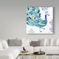 thumbnail image 3 of Trademark Fine Art 'Jewel Peacocks III' Canvas Art by Farida Zaman, 3 of 3