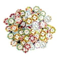 thumbnail image 2 of GUOOL 2X 100pcs Flat Wooden Flower Buttons Costume Shoes Sewing Fastener 20mm 2, 2 of 8