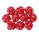 thumbnail image 2 of 10 piezas de 16 lados D16 14 mm acrílico opaco para juego de rol rojo, 2 of 7