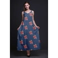 thumbnail image 2 of Bimba Robe Longue Maxi Imprimée à Bretelles Spaghetti Ajustables en Rayonne Florale pour Femmes Boho-TTTG, 2 of 5
