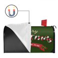 thumbnail image 3 of Meery Christmas Winter Holiday Green Mailbox Wraps Decor Winter Garden Mailbox Covers Size 21X25.5 Inch Post Letter Box Cover Mailbox Post Cover for Garden Yard Decor, 3 of 4