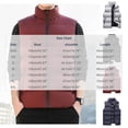 thumbnail image 2 of TKKCS Mens Stand Collar Puffer Vest Jacket- Winter Warm Full Zip Sleeveless Quilted Padded Waistcoat with Zipper Pockets Black Size XL, 2 of 8