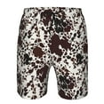 thumbnail image 3 of Cauagu Cow Skin Print Men's Swim Trunks,Hawaiian Bathing Suit Swimsuits Beach Shorts with Pockets for Men Quick Dry Swimming Board Shorts-Medium, 3 of 6