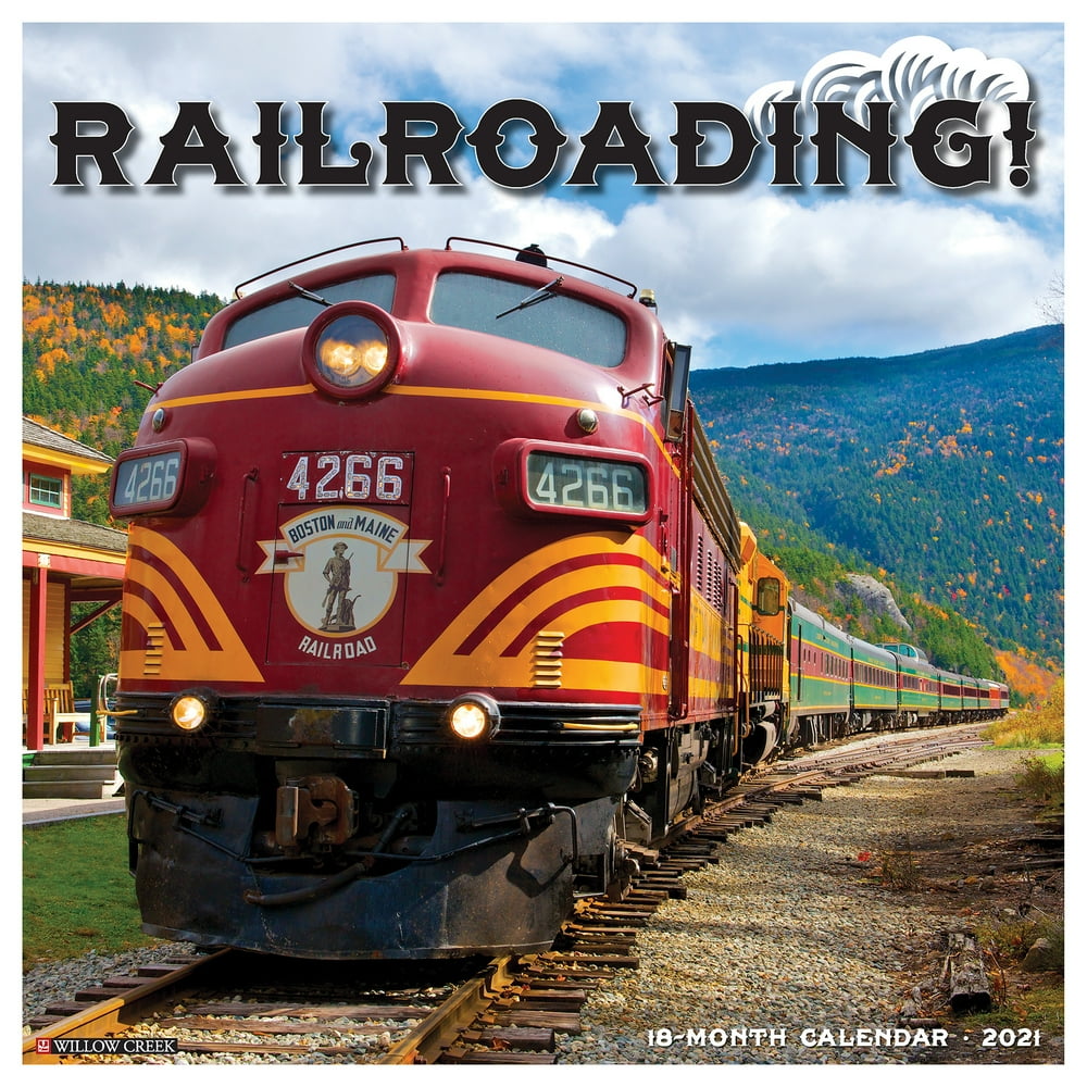 Willow Creek Press 2021 Railroading Wall Calendar Walmart