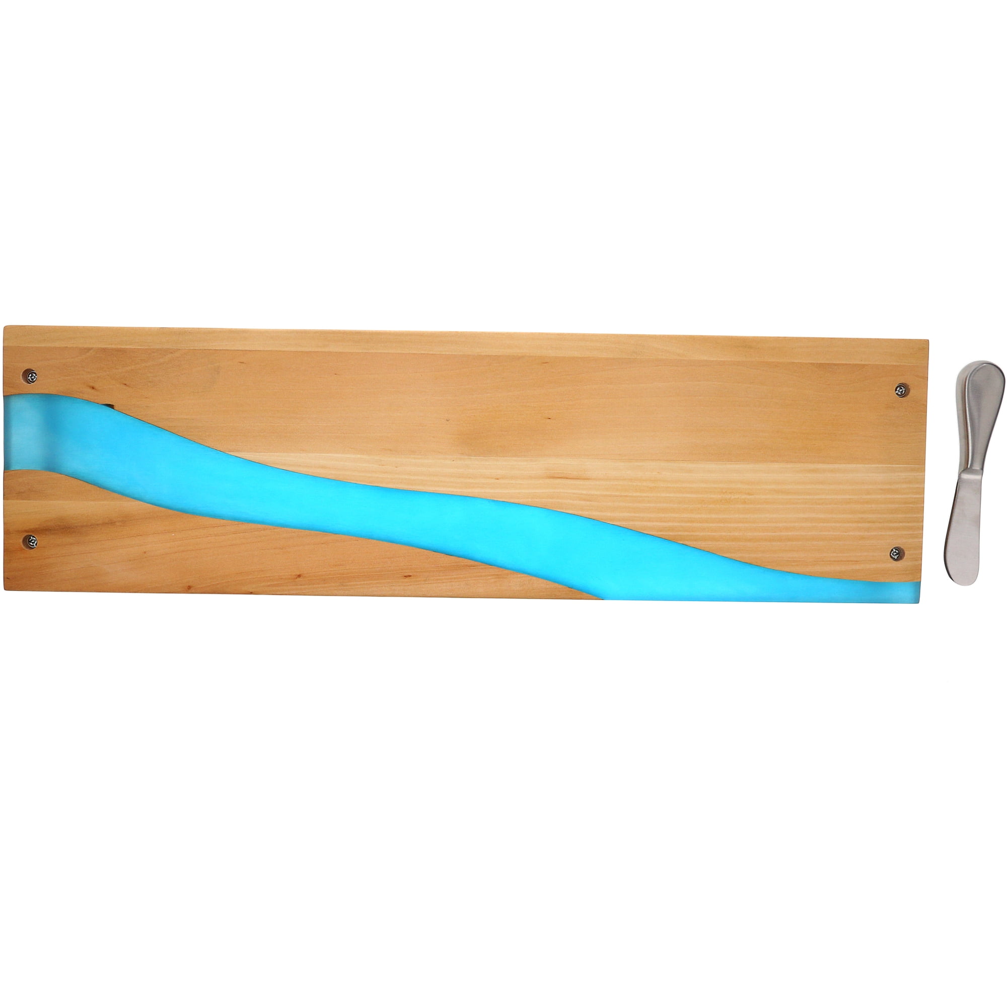 Pavilion Gift Company - Family & Friends - 21" Wood & Resin Cheese/Bread Board Set