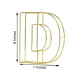 thumbnail image 3 of Efavormart 8" Tall Gold Wedding Centerpiece 3D Wire Letter Decoration For Wedding Party Decoration DIY Decoration Supplies - D, 3 of 11