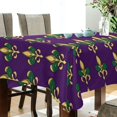 thumbnail image 5 of Yayeee Tablecloths 54" x 54" Rectangle Wrinkle Resistant Party Table Cover, Gold and Green Floral Pattern, 5 of 8
