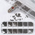 thumbnail image 4 of Graflsoa 12-Slot Nail Art Steel Beads Kit with 6 Sizes, Long Case Design, Model #05, 52g Lightweight Decorative Accessories, 4 of 6