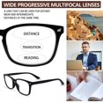 thumbnail image 3 of 3 Pack Progressive Multifocus Reading Glasses for Women and Men Blue Light Blocking Anti Eyestrain Computer Readers, 3 of 7