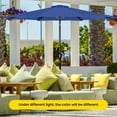 thumbnail image 4 of Sombrilla de patio iPower de 9 pies con inclinación y manivela, azul, 4 of 7