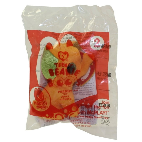 TY McDonald's Teenie Beanie Boo - #2 PEANUT (Orange) (2014)