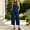 Navy, variant on Womens Corduroy Cross Halter Sleeveless Jumpsuit Zip High Waist Solid Cropped Wide Leg Romper with Side Pockets Blue XXL(XXL)