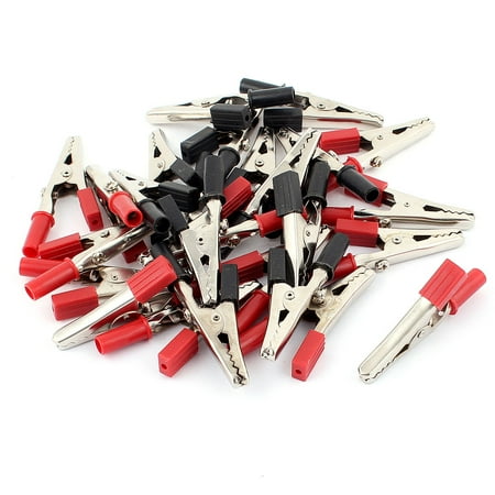 26pcs Breadboard Test Alligator Clip Clamp 55mm Red Black price history on PriceWatchPro