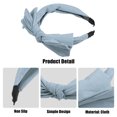 thumbnail image 4 of Unique Bargains Big Bowknot Headband Hairband for Women Blue 1.2 Inch Wide 1 Pcs, 4 of 7